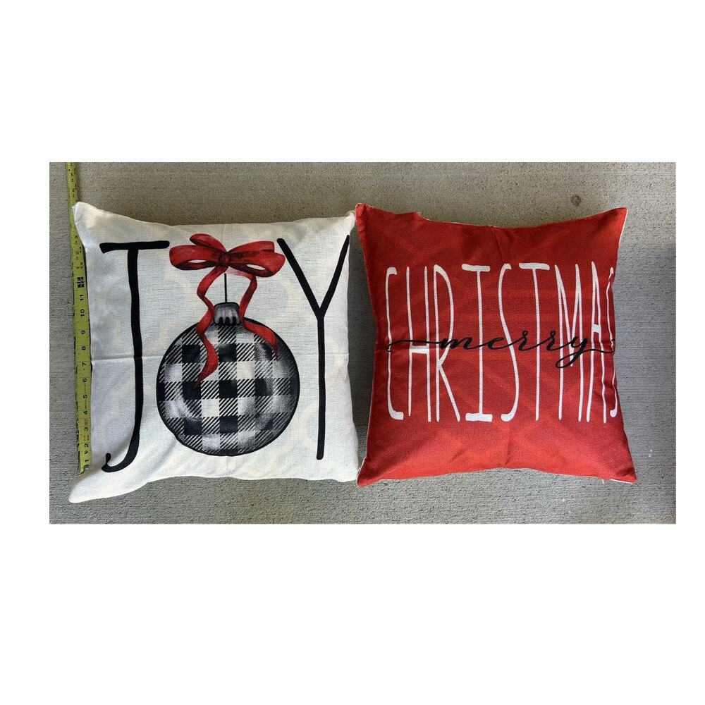 Christmas Throw Pillow Set of 2 Never Used